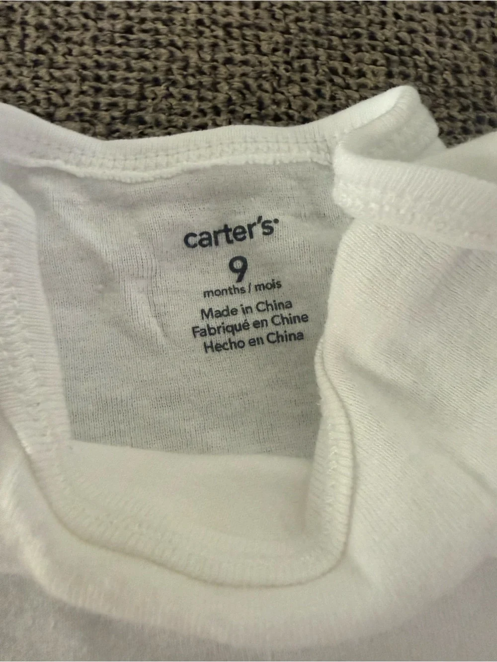Carter's White Baby One-Piece Bodysuits Pack